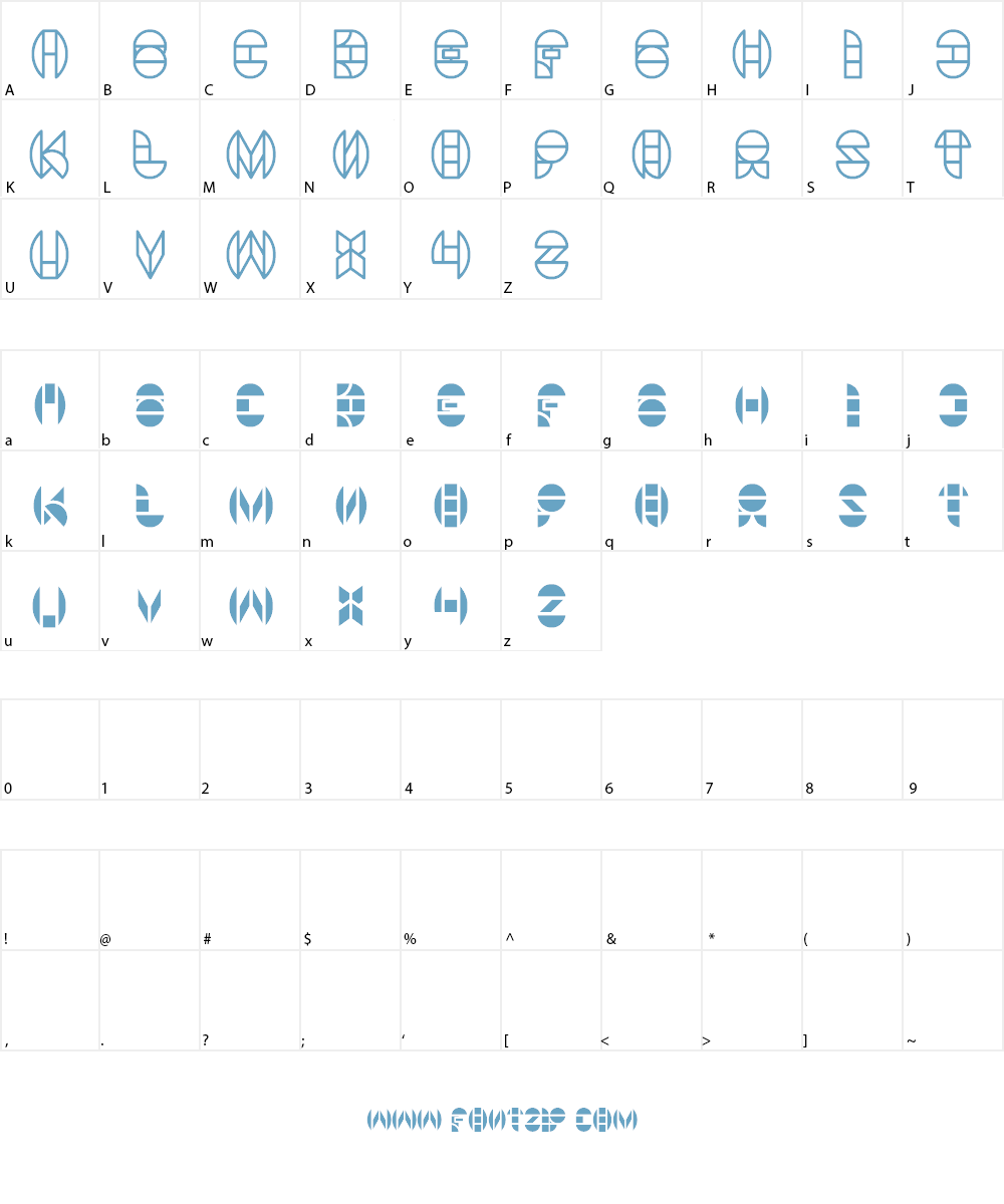 DRAGON FLY Font Character